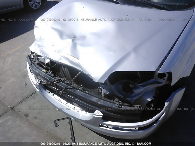 KL1TD66678B191830 - 2008 CHEVROLET AVEO LS SILVER photo 6