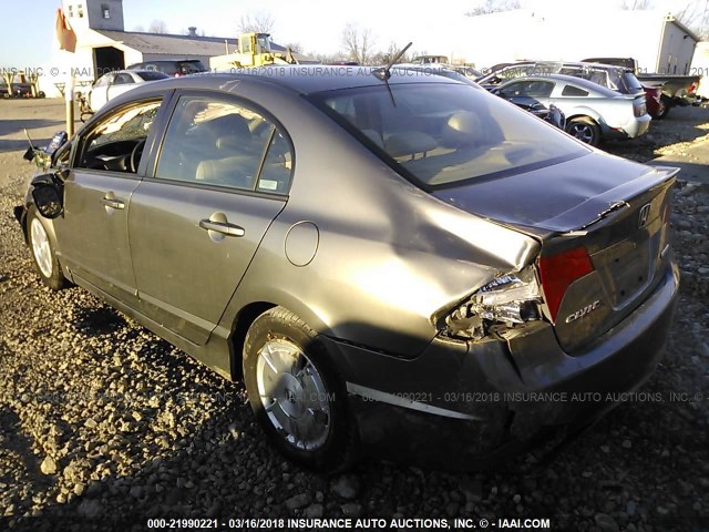 JHMFA36288S025020 - 2008 HONDA CIVIC HYBRID TAN photo 3