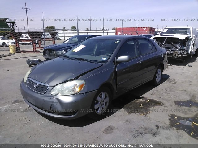 1NXBR32E15Z411508 - 2005 TOYOTA COROLLA CE/LE/S GRAY photo 2