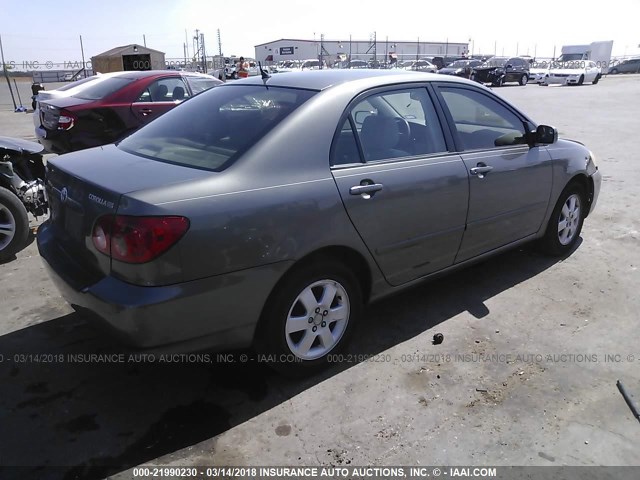 1NXBR32E15Z411508 - 2005 TOYOTA COROLLA CE/LE/S GRAY photo 4