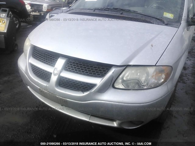 2D8GP44L14R589014 - 2004 DODGE GRAND CARAVAN SXT SILVER photo 6