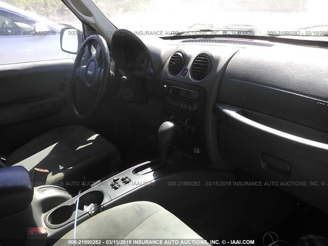 1J4GK48K25W564771 - 2005 JEEP LIBERTY SPORT 蓝色 照片 5