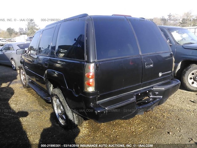 1GYEK63R6YR208625 - 2000 CADILLAC ESCALADE LUXURY BLACK photo 3