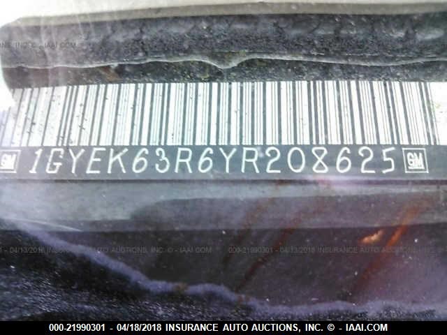 1GYEK63R6YR208625 - 2000 CADILLAC ESCALADE LUXURY Qara foto 9