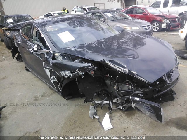 5YJSA1E23FF108466 - 2015 TESLA MODEL S GRAY photo 1
