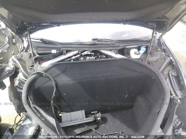 5YJSA1E23FF108466 - 2015 TESLA MODEL S GRAY photo 10