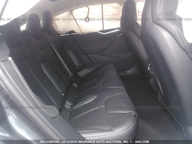 5YJSA1E23FF108466 - 2015 TESLA MODEL S GRAY photo 8
