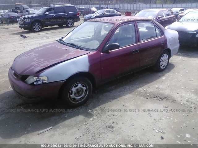 1NXBR12E6XZ187000 - 1999 TOYOTA COROLLA VE/CE/LE 栗色 照片 2