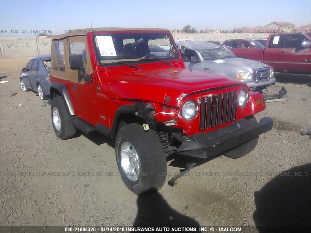 1J4FY29P6VP447004 - 1997 JEEP WRANGLER / TJ SE RED photo 1