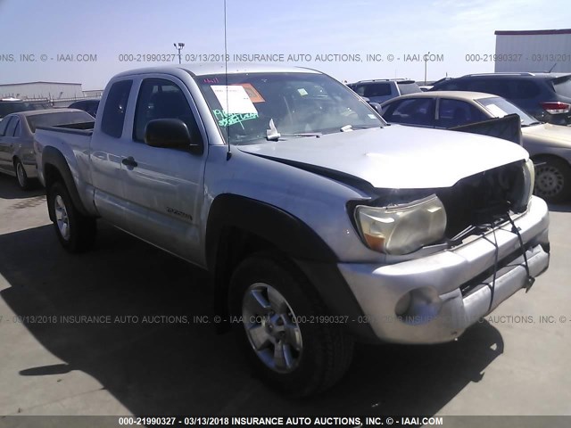 5TETU62N68Z565751 - 2008 TOYOTA TACOMA PRERUNNER ACCESS CAB SILVER photo 1