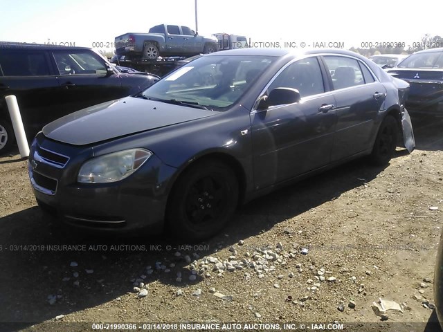 1G1ZG57B884196306 - 2008 CHEVROLET MALIBU LS 灰色 照片 2