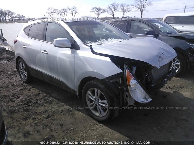 KM8JU3AC7AU109080 - 2010 HYUNDAI TUCSON GLS/LIMITED ვერცხლისფერი ფოტო 1