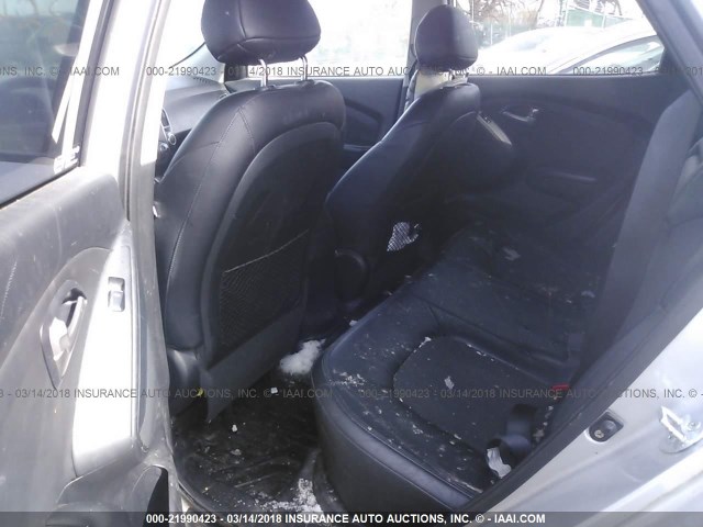 KM8JU3AC7AU109080 - 2010 HYUNDAI TUCSON GLS/LIMITED ვერცხლისფერი ფოტო 8