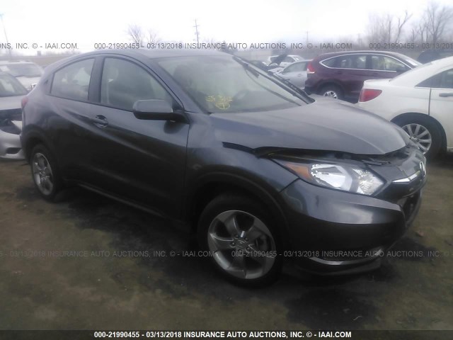 3CZRU6H33GM769817 - 2016 HONDA HR-V LX GRAY photo 1