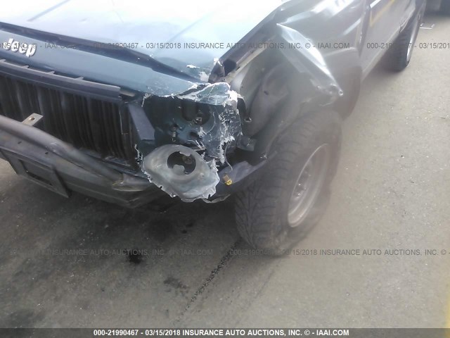 1J4FJ68SXTL329852 - 1996 JEEP CHEROKEE SPORT/CLASSIC მწვანე ფოტო 6