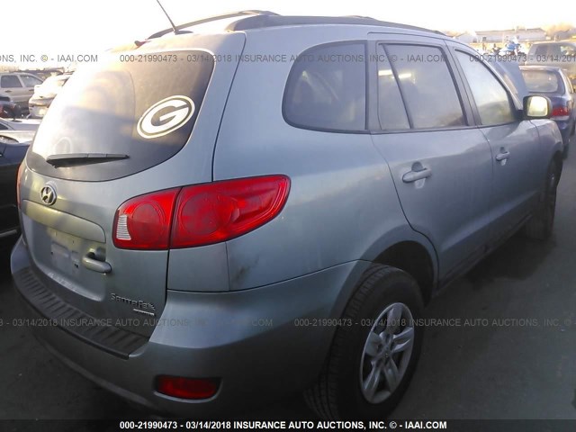 5NMSG73D29H283011 - 2009 HYUNDAI SANTA FE GLS GRAY photo 4