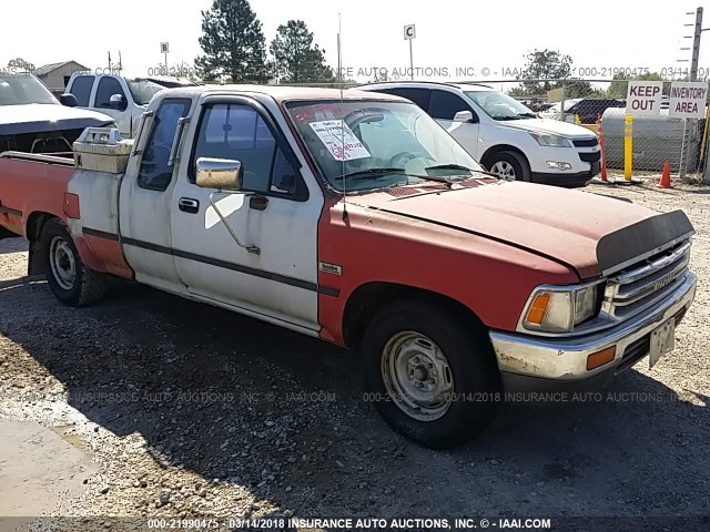 JT4VN93D3K0005643 - 1989 TOYOTA PICKUP 1/2 TON EX LNG WHLBSE DLX RED photo 1