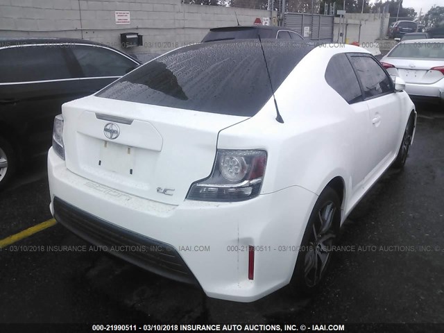 JTKJF5C76E3076989 - 2014 TOYOTA SCION TC 白色 照片 4