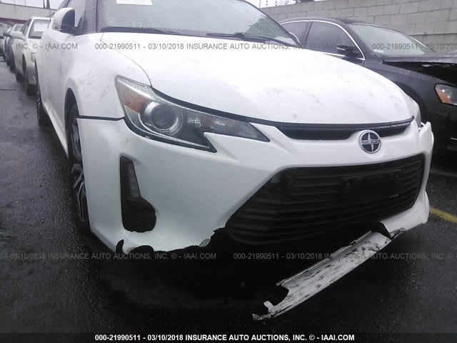 JTKJF5C76E3076989 - 2014 TOYOTA SCION TC 白色 照片 6