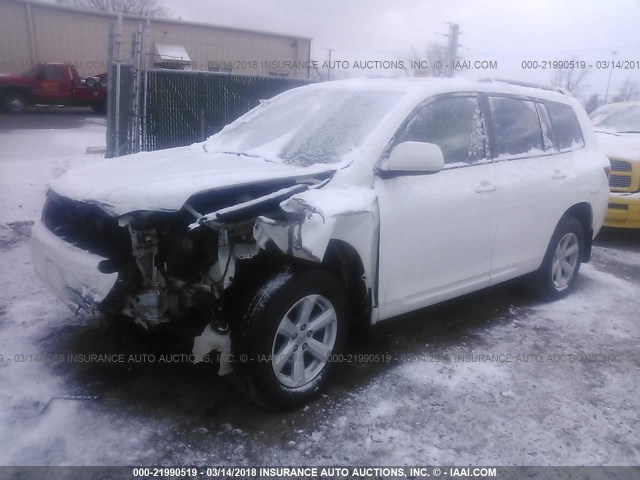 5TDJK3EH5AS016000 - 2010 TOYOTA HIGHLANDER SE WHITE photo 2