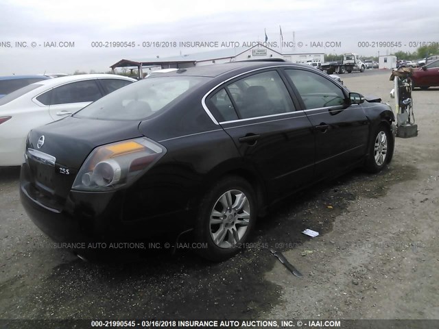 1N4AL2AP6AN405471 - 2010 NISSAN ALTIMA S BLACK photo 4