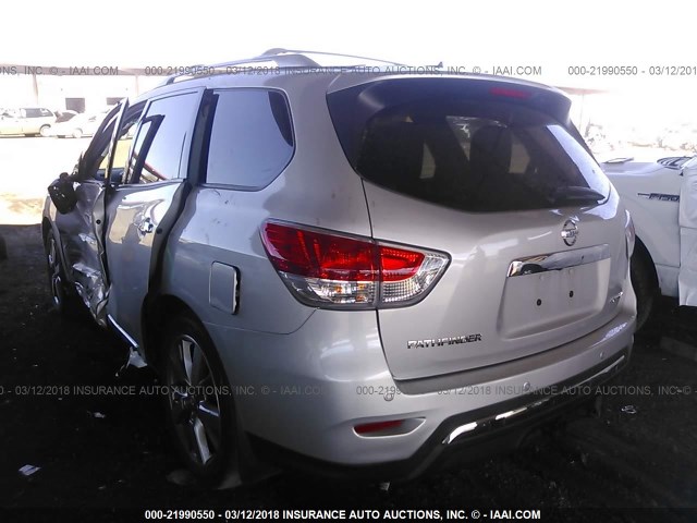 5N1AR2MN1FC663043 - 2015 NISSAN PATHFINDER S/SV/SL/PLATINUM 银色 照片 3