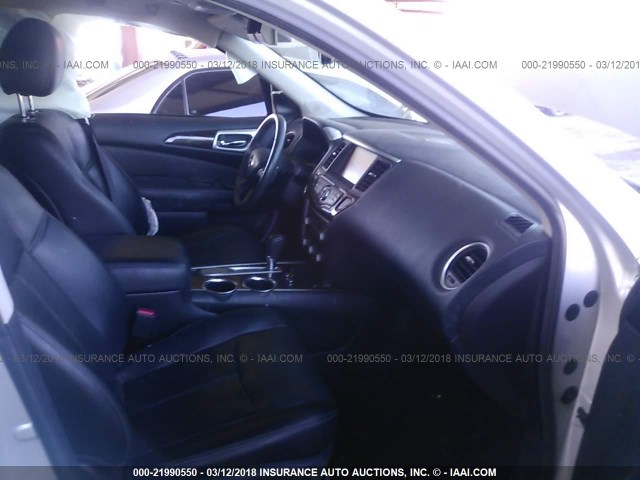 5N1AR2MN1FC663043 - 2015 NISSAN PATHFINDER S/SV/SL/PLATINUM 银色 照片 5