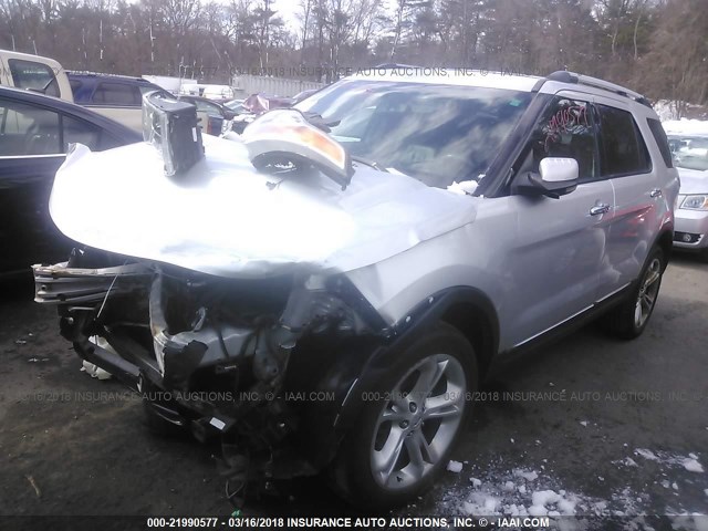 1FMHK8F85BGA19285 - 2011 FORD EXPLORER LIMITED 银色 照片 2