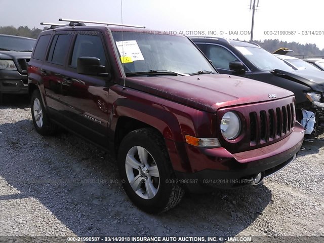 1C4NJRCB2CD665502 - 2012 JEEP PATRIOT LIMITED MAROON photo 1