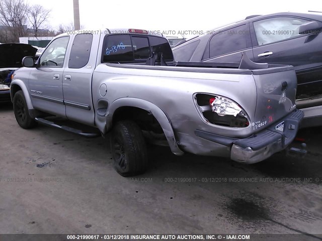 5TBBT441X4S447277 - 2004 TOYOTA TUNDRA ACCESS CAB SR5 GRAY photo 3