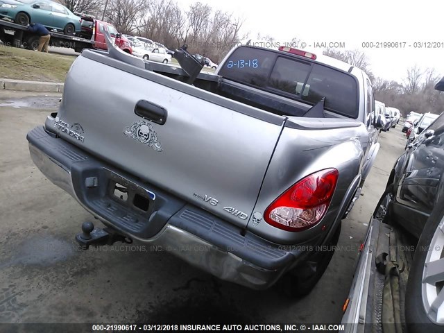 5TBBT441X4S447277 - 2004 TOYOTA TUNDRA ACCESS CAB SR5 GRAY photo 4