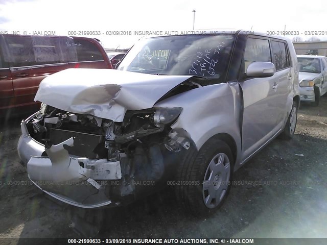 JTLKE50E981046522 - 2008 TOYOTA SCION XB SILVER photo 2