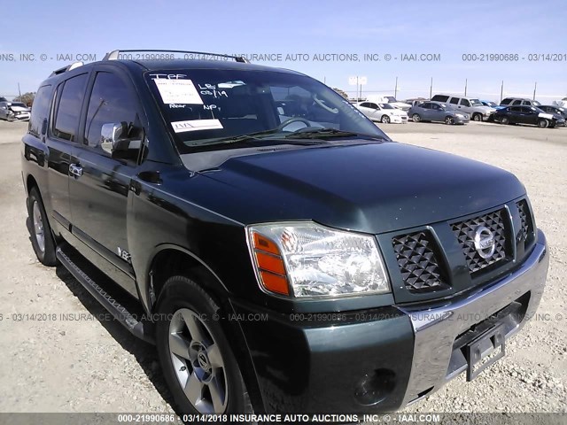 5N1BA08A87N703714 - 2007 NISSAN ARMADA SE/LE GREEN photo 1