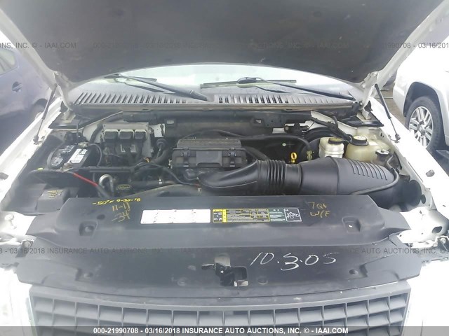 1FMPU16576LA31728 - 2006 FORD EXPEDITION XLT Weiß Foto 10