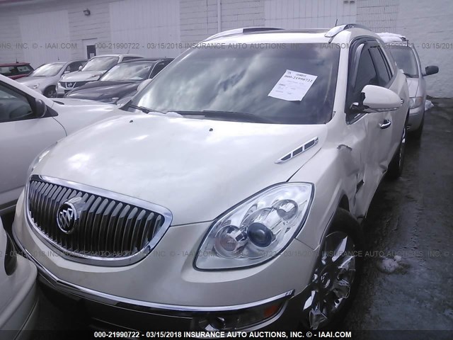 5GAKVDED2CJ293204 - 2012 BUICK ENCLAVE WHITE photo 2