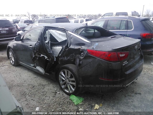 5XXGR4A61EG334462 - 2014 KIA OPTIMA SX BLACK photo 3