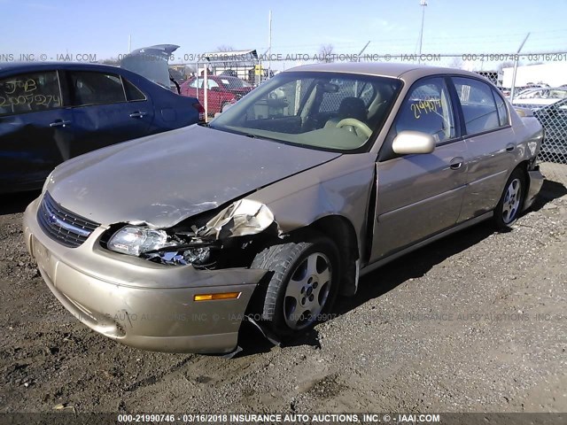 1G1NE52J62M676323 - 2002 CHEVROLET MALIBU LS 金色 照片 2