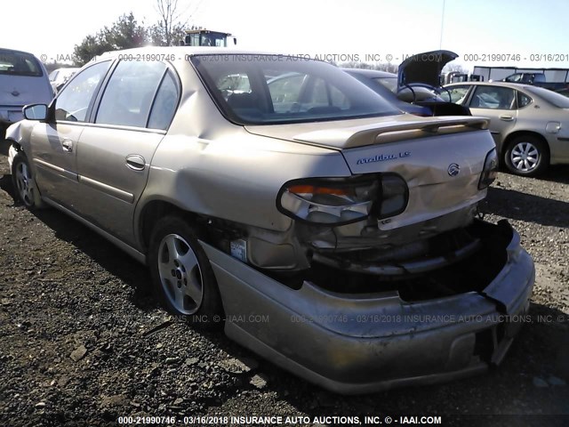 1G1NE52J62M676323 - 2002 CHEVROLET MALIBU LS 金色 照片 3