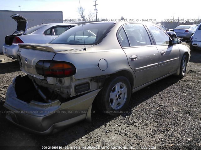 1G1NE52J62M676323 - 2002 CHEVROLET MALIBU LS 金色 照片 4