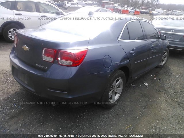 1G11B5SL0EF273620 - 2014 CHEVROLET MALIBU LS ლურჯი ფოტო 4