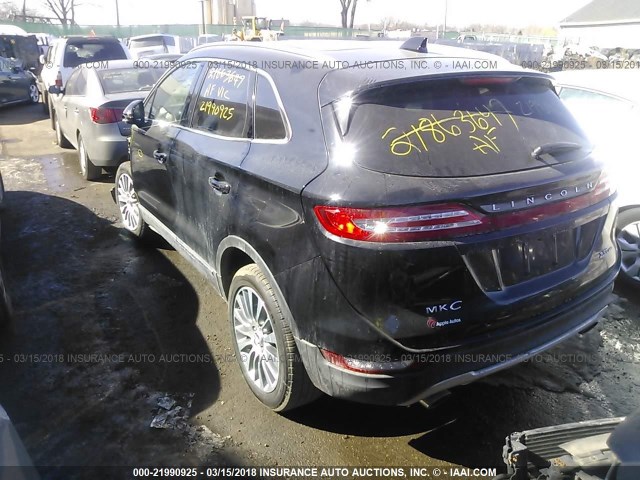 5LMTJ3DH3HUL28943 - 2017 LINCOLN MKC RESERVE Negro foto 3