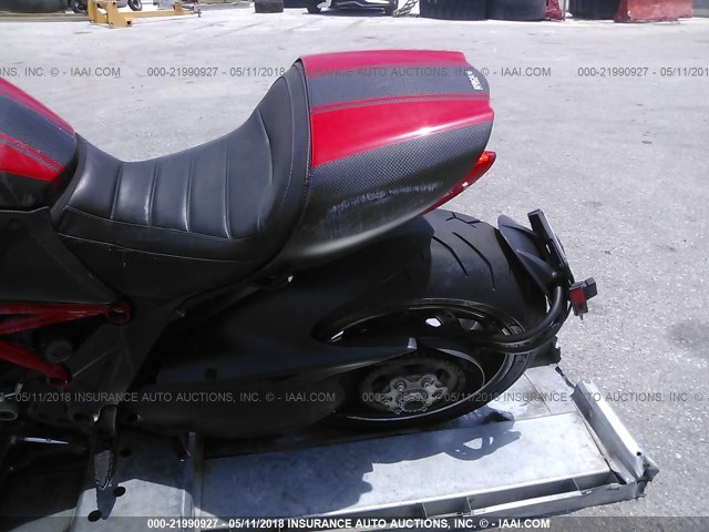 ZDM13BSWXFB024817 - 2015 DUCATI DIAVEL RED photo 6