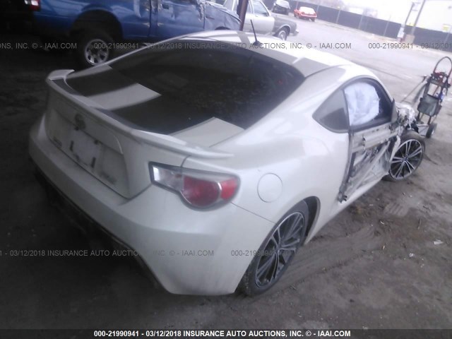 JF1ZNAA1XE8706073 - 2014 TOYOTA SCION FR-S WHITE photo 4