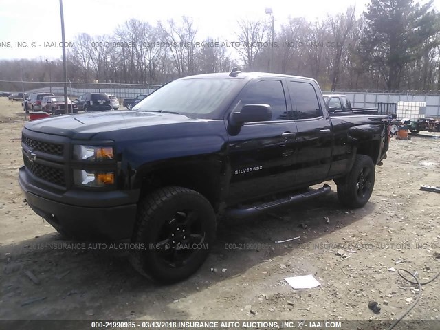 1GCVKPEC1FZ427154 - 2015 CHEVROLET SILVERADO K1500 BLACK photo 2