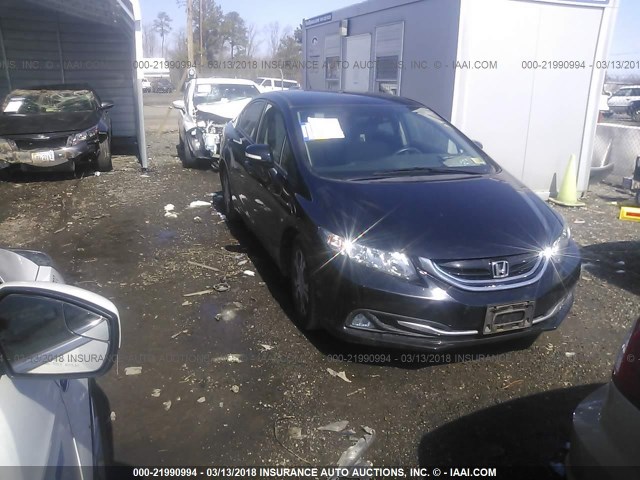 19XFB4F2XDE002503 - 2013 HONDA CIVIC HYBRID BLACK photo 1