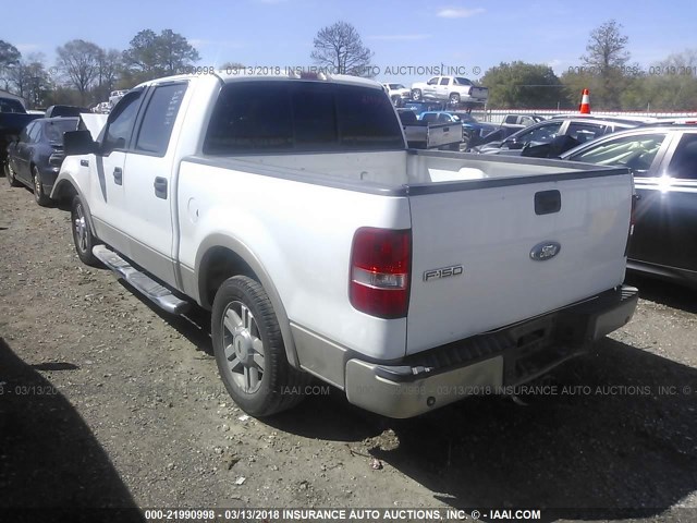 1FTPW12V97KB91122 - 2007 FORD F150 SUPERCREW WHITE photo 3