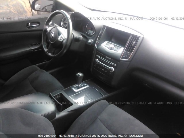 1N4AA5AP8EC451019 - 2014 NISSAN MAXIMA S/SV SILVER photo 5