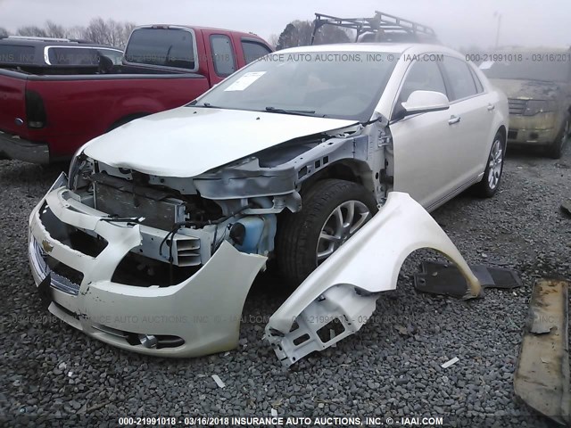 1G1ZE5E79AF218666 - 2010 CHEVROLET MALIBU LTZ WHITE photo 6