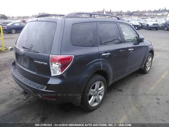 JF2SH63699H739789 - 2009 SUBARU FORESTER 2.5X PREMIUM GRAY photo 4