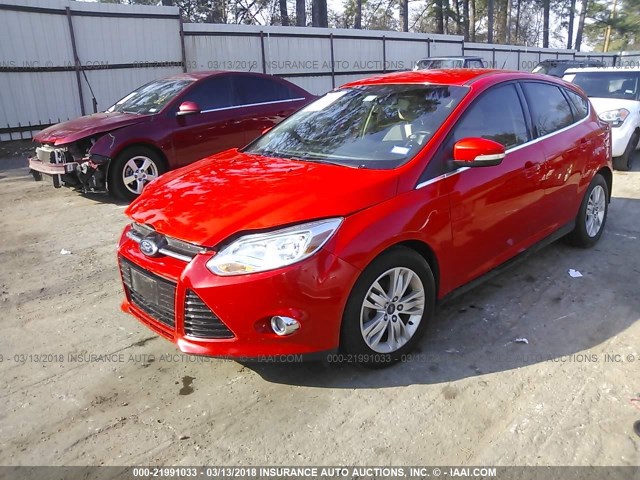 1FAHP3M23CL358178 - 2012 FORD FOCUS SEL RED photo 2
